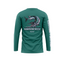 HOT FISH BARRACUDA - Men’s Long Sleeve Fishing Shirt – UPF Protection - Green - back