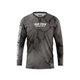 HOT FISH BLACK SEE BASS - Men’s Long Sleeve Fishing Shirt – UPF Protection - Gray - front