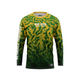 HOT FISH BUTERFLY - Men’s Long Sleeve Fishing Shirt – UPF Protection - Green - front
