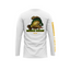 HOT FISH BUTERFLY - Men’s Long Sleeve Fishing Shirt – UPF Protection - White - back