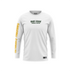 HOT FISH BUTERFLY - Men’s Long Sleeve Fishing Shirt – UPF Protection - White - front