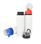25 oz White Sports Bottle With Button
