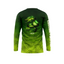 HOT FISH EEL - Men’s Long Sleeve Fishing Shirt – UPF Protection - Green - back