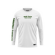 HOT FISH EEL - Men’s Long Sleeve Fishing Shirt – UPF Protection - White - front