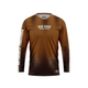 HOT FISH MERO - Men’s Long Sleeve Fishing Shirt – UPF Protection - Brown - front