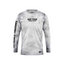 HOT FISH SHARK - Men’s Long Sleeve Fishing Shirt – UPF Protection - Gray - front