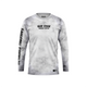 HOT FISH SHARK - Men’s Long Sleeve Fishing Shirt – UPF Protection - Gray - front