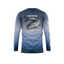 HOT FISH TARPON - Men’s Long Sleeve Fishing Shirt – UPF Protection - Blue - back