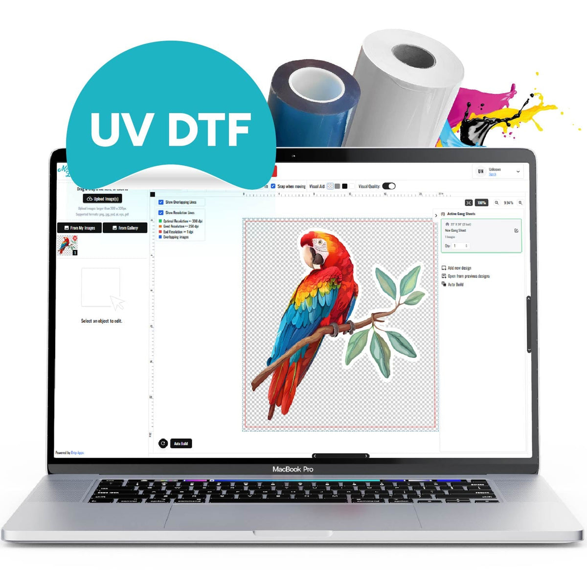 UV DTF Gang Sheet Builder